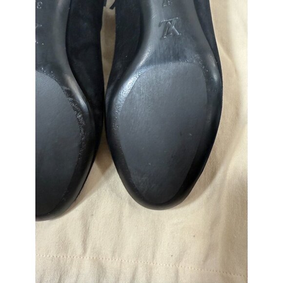 Louis Vuitton Black Suede Revival Ballet Flats Size 37 - Picture 11 of 16